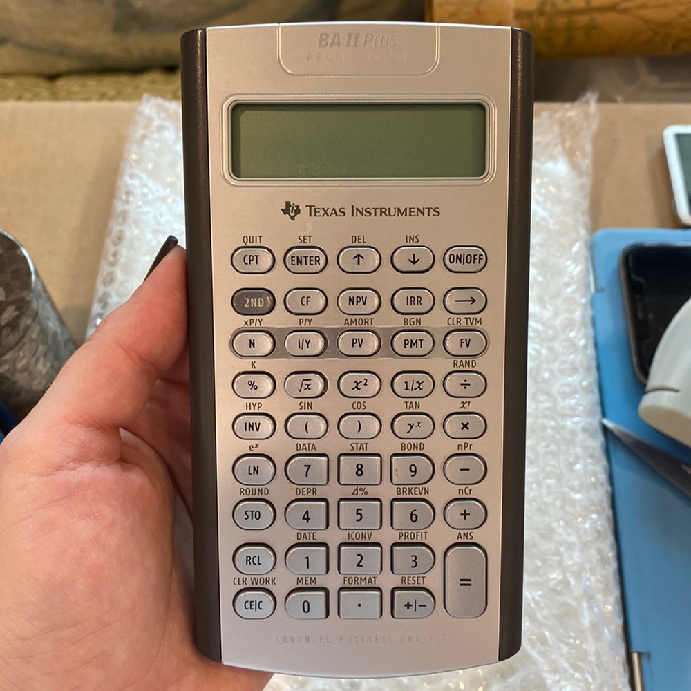 BA II Plus Professional Calculator - Texas Instruments Advanced Business Analyst